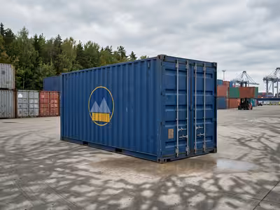 20ft High Cube used shipping container at the Aurora, Colorado yard