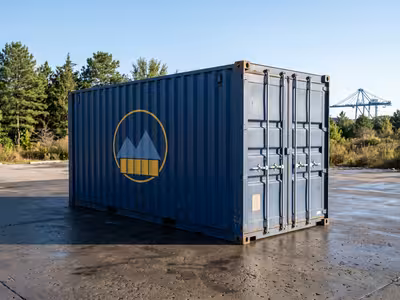 20ft High Cube Wind & Water Tight container in stock at the Aurora, Colorado yard