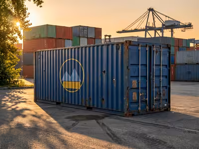 As-Is used shipping container