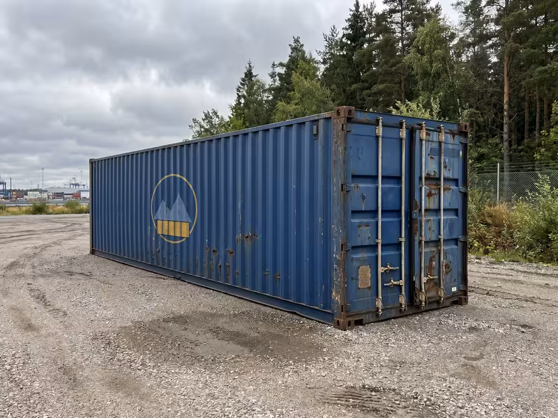 40ft Standard As-Is used shipping container at the Aurora, Colorado yard