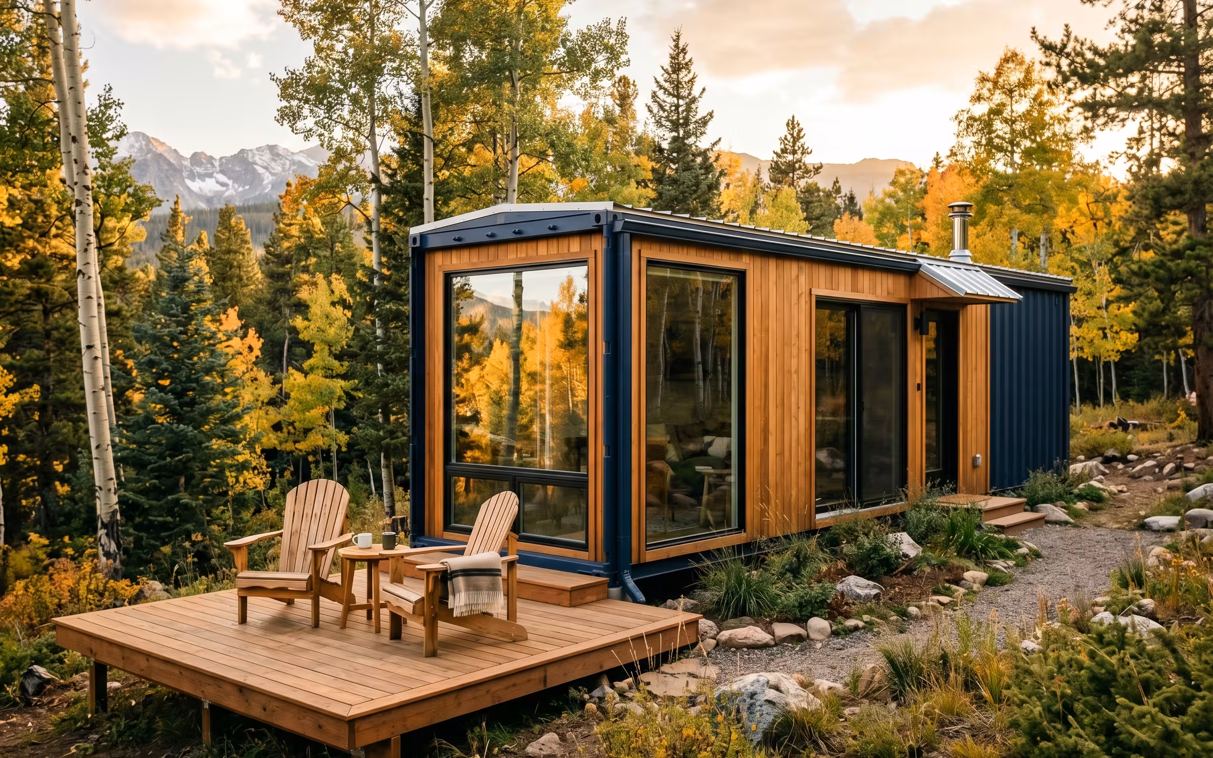 Tiny Home built from a shipping container in Aurora, Colorado
