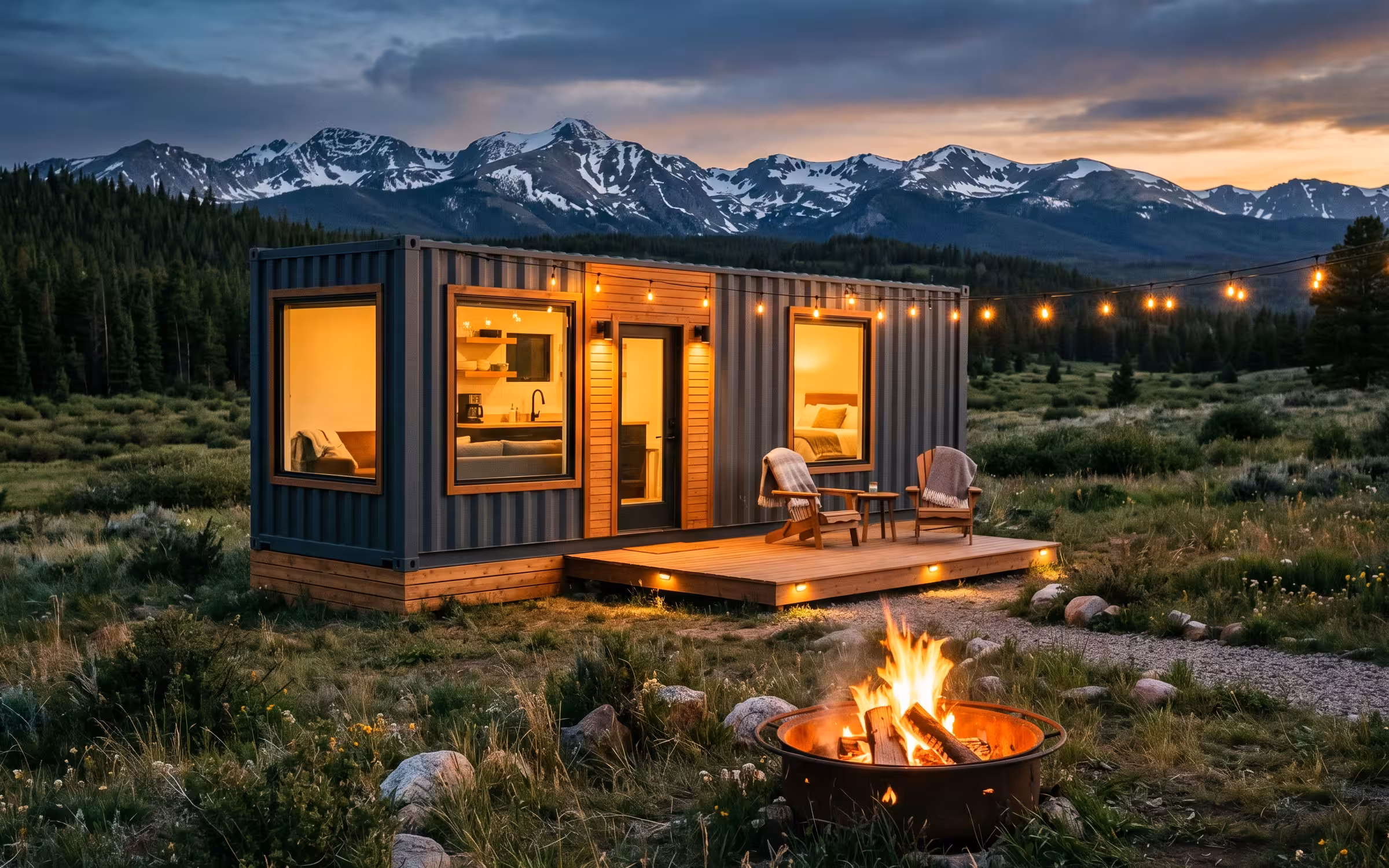 Vacation Rental / Airbnb built from a shipping container in Aurora, Colorado